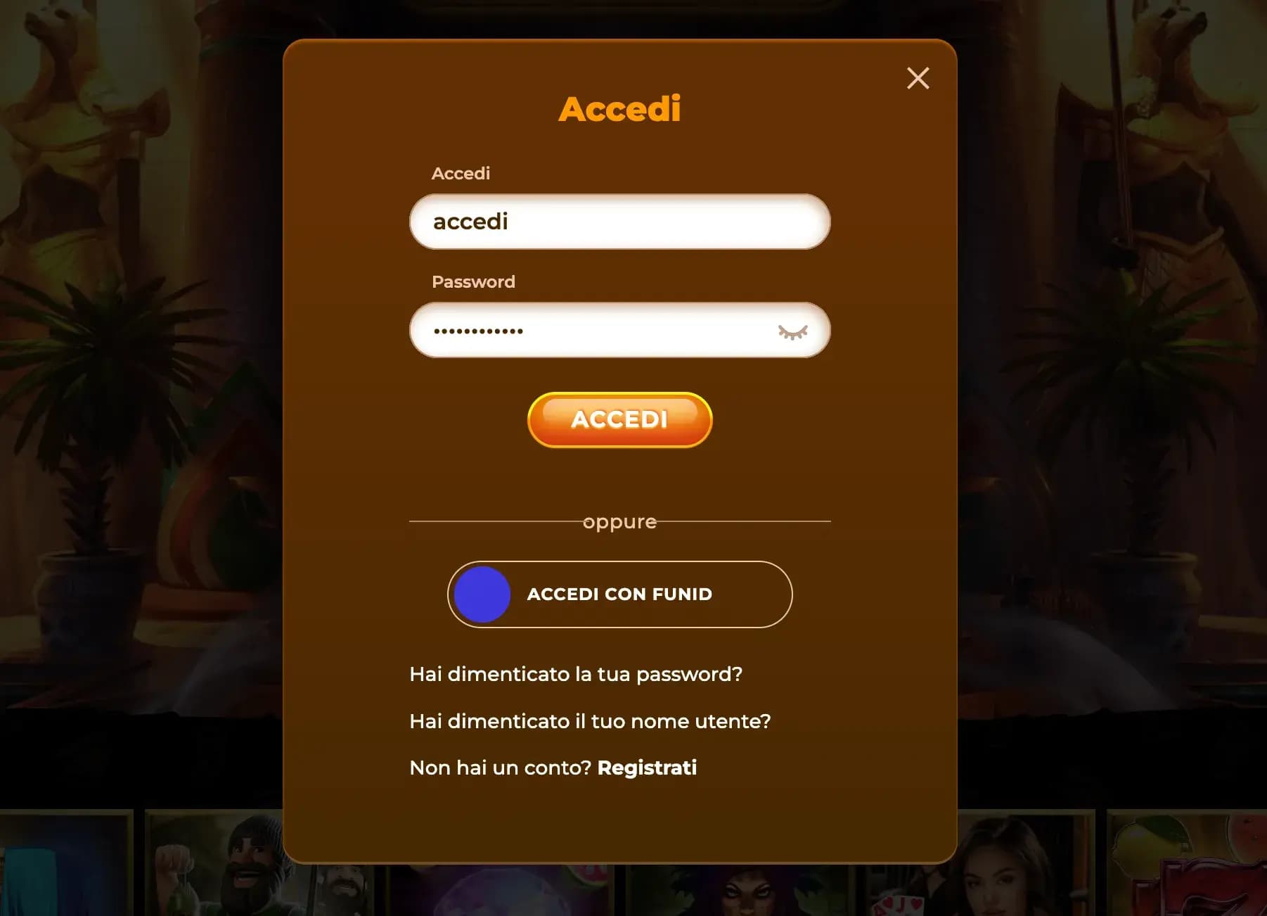 Amunra Casino login